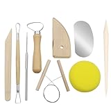 9 Stück TöPferwerkzeug Set,Modellierwerkzeug Set,Modellier-Werkzeug...