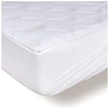 Matratzenschoner 90 x 190 Gesteppt - Matratzenauflage bis 40 cm Höhe mit...