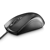 Hama Computermaus mit Kabel (Maus mit 3 Tasten für PC, Laptop oder...