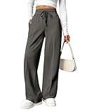 PINSPARK Damen Jogginghose High Waist Sporthose Weites Bein Sweatpants mit...