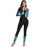 Odizli Neoprenanzug Damen Badeanzug mit Bein Cups Schwimmanzug Burkini...