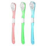 Zungenschaber und Zungenreinigungsbürste für Erwachsene, doppelseitig,...