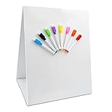 Magnetische Tisch-Desktop-Staffelei/Whiteboard mit 8 trocken abwischbaren...