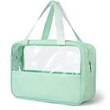 Luxoraiova Kosmetiktasche Durchscheinend, Kulturtasche Damen, Tragbare...