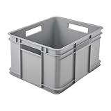 keeeper Transportbox mit Tragegriffen, Euro-Box XL, 28 l, 43 x 35 x 24 cm,...