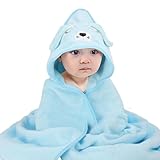 Kaisibum Kapuzenhandtuch für Babys,80x80 cm Babybadetuch aus...