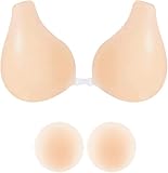 Kiscorpse Klebe BH Push Up Set für Frauen, Rückenfrei Trägerlos...