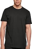 Build Your Brand Herren Basic T-shirt met ronde hals T Shirt, Schwarz, 4XL...