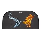 Kamin Matte Feuerfeste Unterlage 100 x 50CM Halbrund Funkenschutzplatte...