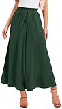 WUWUSKY Sommerhose Damen Leicht Lässige Palazzo Hose Elegant High Waist...