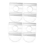 STOBAZA 4 Stück Transparente PVC Jalousiegriffe für Falt Wabenplissees...