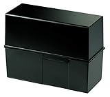 HAN Karteibox DIN A5 quer, für 450 Karten mit Stahlscharnier, schwarz,...