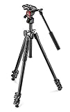 Manfrotto mk290lta3-v Kit 290 Leichtes Stativ mit Video-Fluidkopf, schwarz