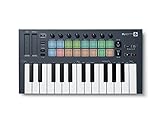 Novation FLkey Mini – Tragbares USB/MIDI-Controller-Keyboard mit 25...