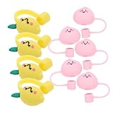 MOTHNUR 10 Stück Teiliges Wiederverwendbare Silikonartige Trinkhalm...