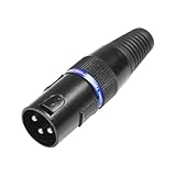 Adam Hall Connectors 3 STAR DMX T 3 XLR Stecker 3-Pol | mit...