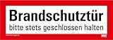Aufkleber „Brandschutztür bitte stets geschlossen halten“ Folie nach...