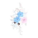 LIFKOME Großer Blumen Aufnäher zum Aufbügeln Bestickter...