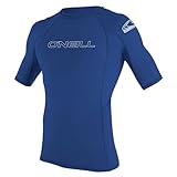 O'NEILL Herren Uv Schutz Basic Skins S/S Crew Rash Vest, Pacific, XL