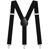 Aomig Herren-Hosenträger mit starken Metall-Clips, 3,5 cm breit, robuste,...