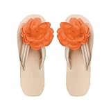 Damen-Flip-Flops mit Blumenmuster, weiche Unterseite, rutschfeste Schuhe,...