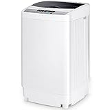COSTWAY Waschmaschine 4,5KG, Toplader Waschvollautomat mit Pump, Schleuder,...