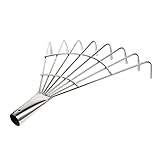 CLISPEED Gartenrechen Zähne Robuster Laubrechen für Gartenarbeiten...