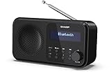 SHARP DR-P420 Portables Digitalradio (DAB/DAB+/FM mit RDS, USB, Bluetooth...