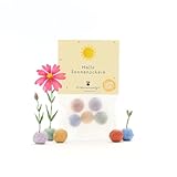 Nachhaltiges Mitbringsel: 5 bunte Blumenmurmeln | Farbenfrohe Seedbombs mit...