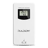 Raddy R7 Indoor Outdoor Funk-Fernbedienungssensor, für Heim-Wetterstation...