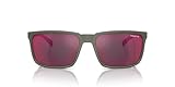 ArNETTE 4251 Rechteckige Sonnenbrille für Herren, Militär matt/grau...