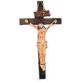 Asyduey Jesus-Kruzifix-Statue, Wandkreuz, Hängende Dekoration, Jesus,...