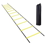 Agility-Leiter – 6 m 12 Sprossen, Geschwindigkeitstrainer, verstellbare...