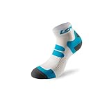 Lenz Unisex Sportsocken Running 4.0, Weiß Blau, 35-38, 085blk