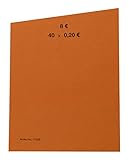 EURO Münzen Handrollpapier 20 Cent Orange EUR Münzrollpapier...