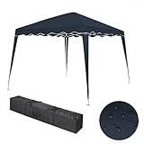 Faltbarer Pavillon 3x3m inkl. Tasche | wasserabweisend, UV 50+ Schutz | Pop...