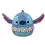 Squishmallows SQDI01088 - Stitch mit Blumenkette 25 cm, offizielles...