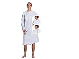 ZOLLNER Patientenhemd hinten überlappend - mit Langen Ärmeln und...