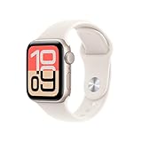 Apple Watch SE 3 GPS 40 mm Smartwatch mit Aluminiumgehäuse in Polarstern...