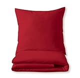 Cotton Castle Luxuriöses Bettset aus Mako-Satin 100% Baumwolle 135x200...