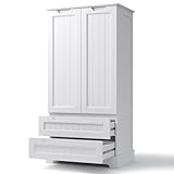 Bealife Hochschrank, Küchenbuffet mit 2 Schubladen und 2 Türen,...