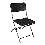 eSituro Klappstuhl Faltbar Klappstühle bis 150 kg Belastbar Gartenstuhl...