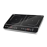 CASO Touch 3500 Induktionskochplatte doppelt mobil, Sicherheitsschalter,...