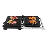 Elektrischer Grill Sandwichmaker Steak und Als Panini Grill Elektrogrill...