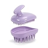 Kopfhaut Massagebürste, 2-In-1 Silikon MassagebüRste Haare, Haar...