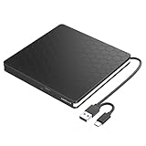 External DVD Drive, Amicool USB 3.0 Type-C CD DVD +/-RW Optical Drive USB C...