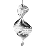 3D-Helix-Edelstahl-Windspiel zum Aufhängen für Hof, Garten, Innen- und...