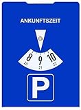 kaiser24 Papp-Parkscheibe aus Karton, StVO-konform, Blau, 11 x 15 cm, 1...