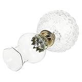 LOLIPPYY Retro Petroleumlampe Glas Transparent Nostalgische Petrollampe mit...