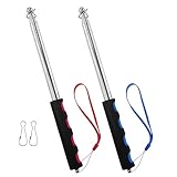 2 Stück Teleskop Fahnenstange, 2m Handheld teleskop fahnenmast Edelstahl...